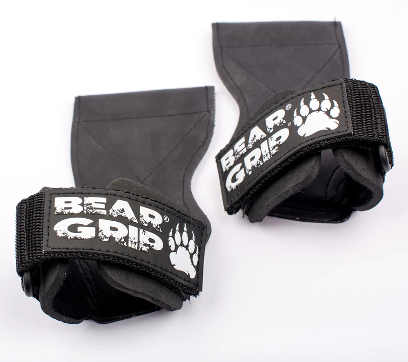 RUBBER BEAR GRIP Multi Grip Straps/Hooks, Premium Heavy duty weight lifting straps/gloves