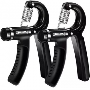 [2pc] 5-60KG Adjustable Hand Grip Strengtheners | Wrist Forearm Gripper Exercise