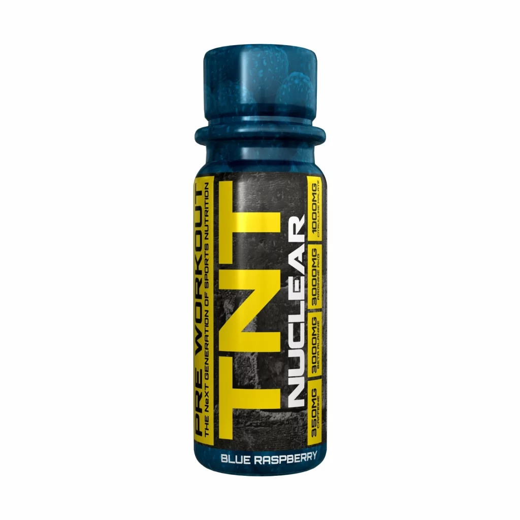 NXT NUCLEAR TNT SHOTS 12 x 60ml - PRE WORKOUT - BLUE RASPBERRY